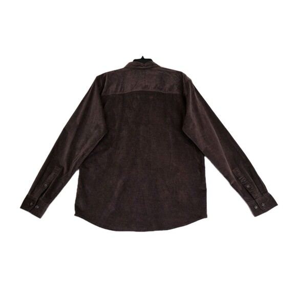 Toad&Co Shirt Mens Large Brown Cruiser Corduroy Long Sleeve Button Ridged Wales - Picture 2 of 15
